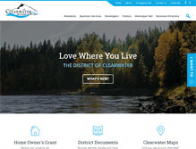 Tablet Screenshot of districtofclearwater.com